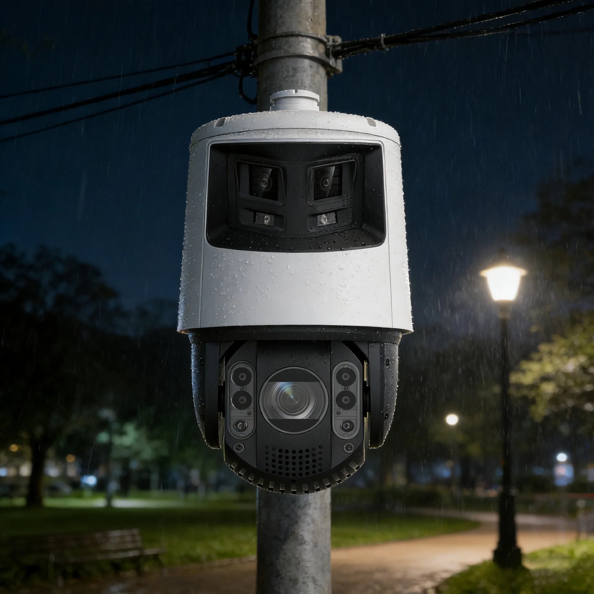 Camara PTZ Hikvision TandemVu 6MP+4MP 32X AcuSense IR 200m