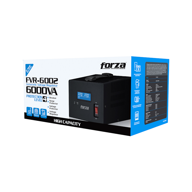 Regulador Automatico de Voltaje Forza FVR-6002 6000VA