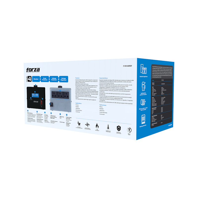 Regulador Automatico de Voltaje Forza FVR-6002 6000VA