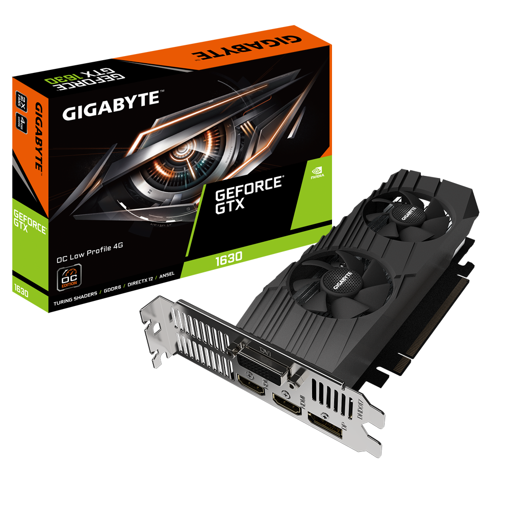 Tarjeta grafica Gigabyte GeForce GTX 1630 OC 4G Low Profile