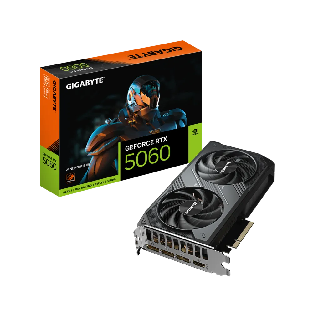 Tarjeta Grafica Gigabyte GeForce RTX 5060 WINDFORCE 8G