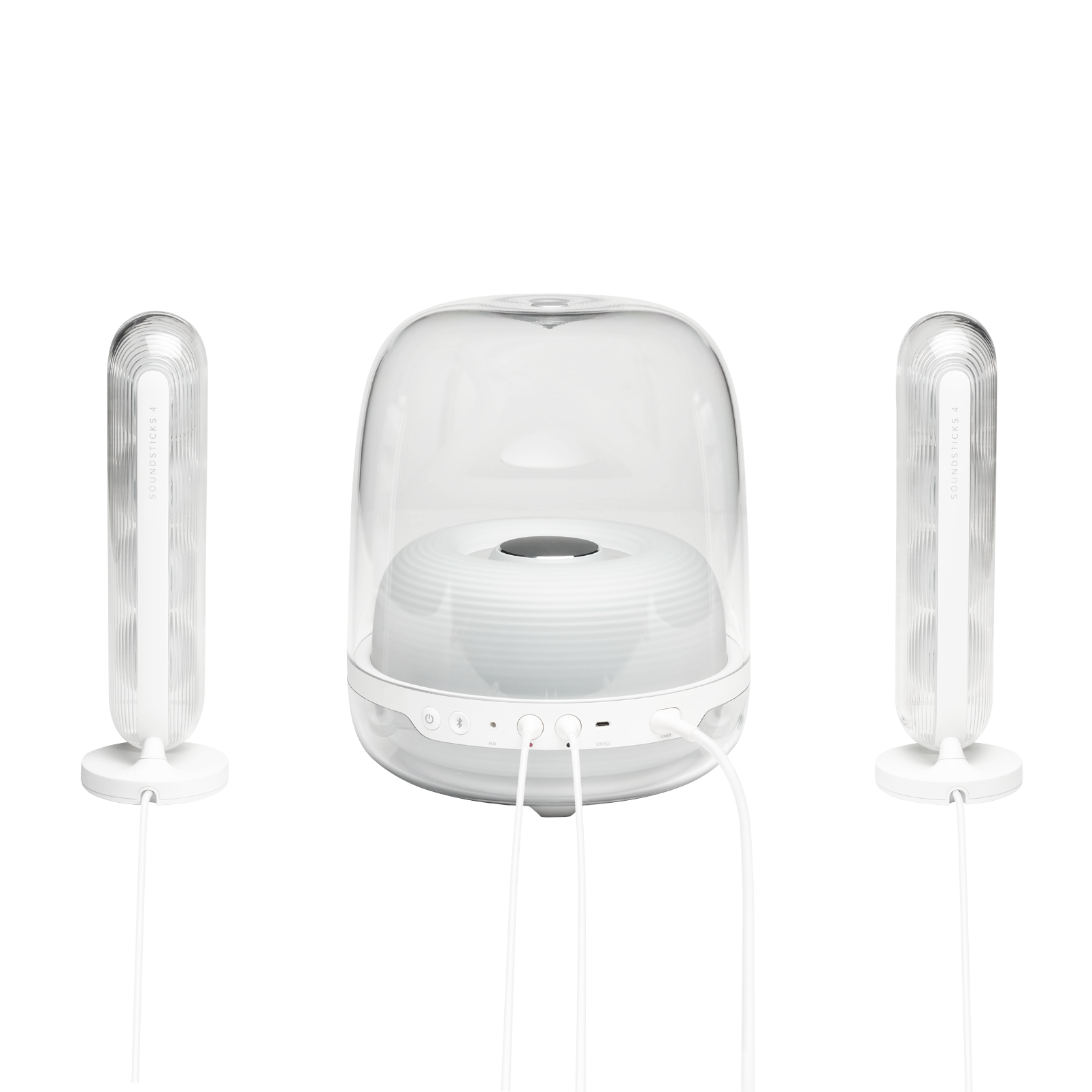 Parlantes Harman Kardon SoundSticks 4 Bluetooth 140W Blanco
