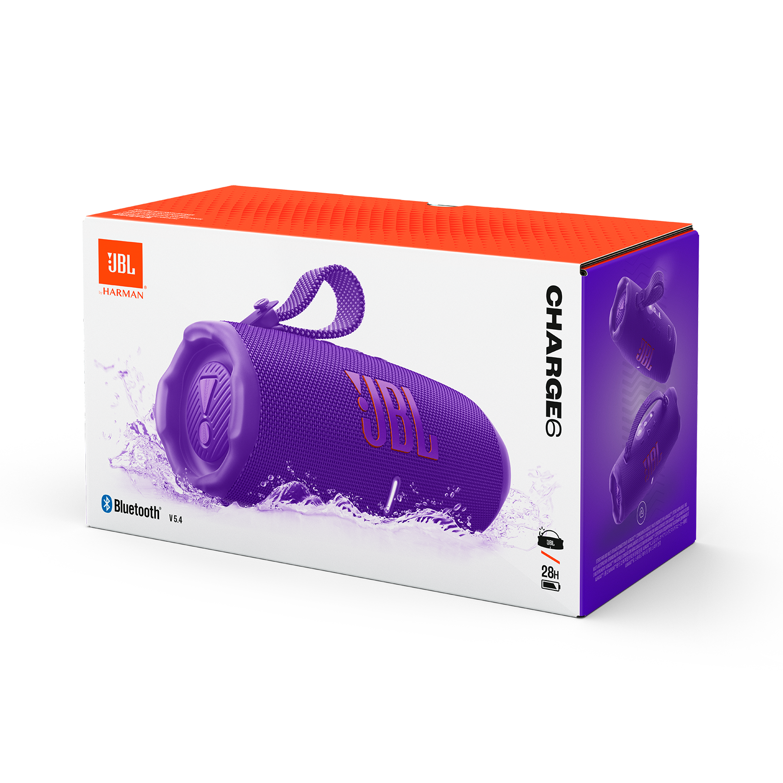 Parlante JBL Charge 6 Bluetooth IP68 28hs Purple