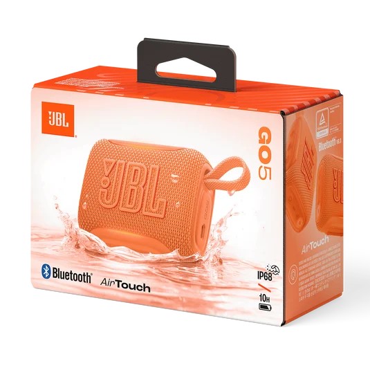 Parlante JBL Go 5 Bluetooth IP68 10Hs USB-C Naranja