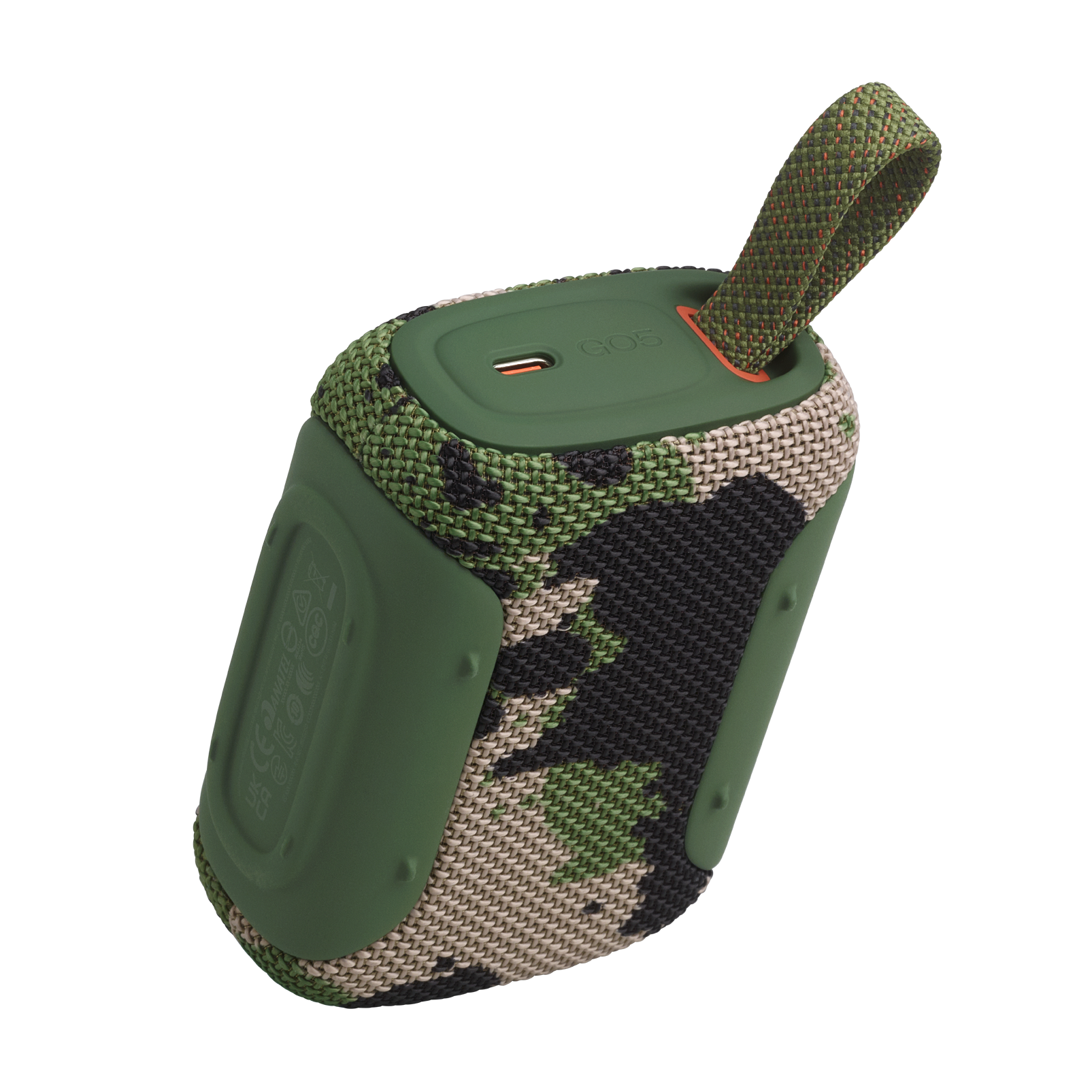 Parlante JBL Go 5 Bluetooth IP68 10Hs USB-C camuflado
