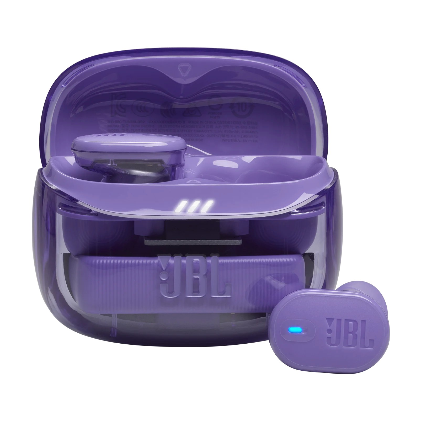 Auriculares JBL Tune Buds 2 Ghost TWS ANC Violeta