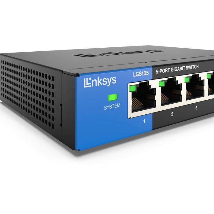 Switch Gigabit 5 Puertos Linksys LGS105 Business
