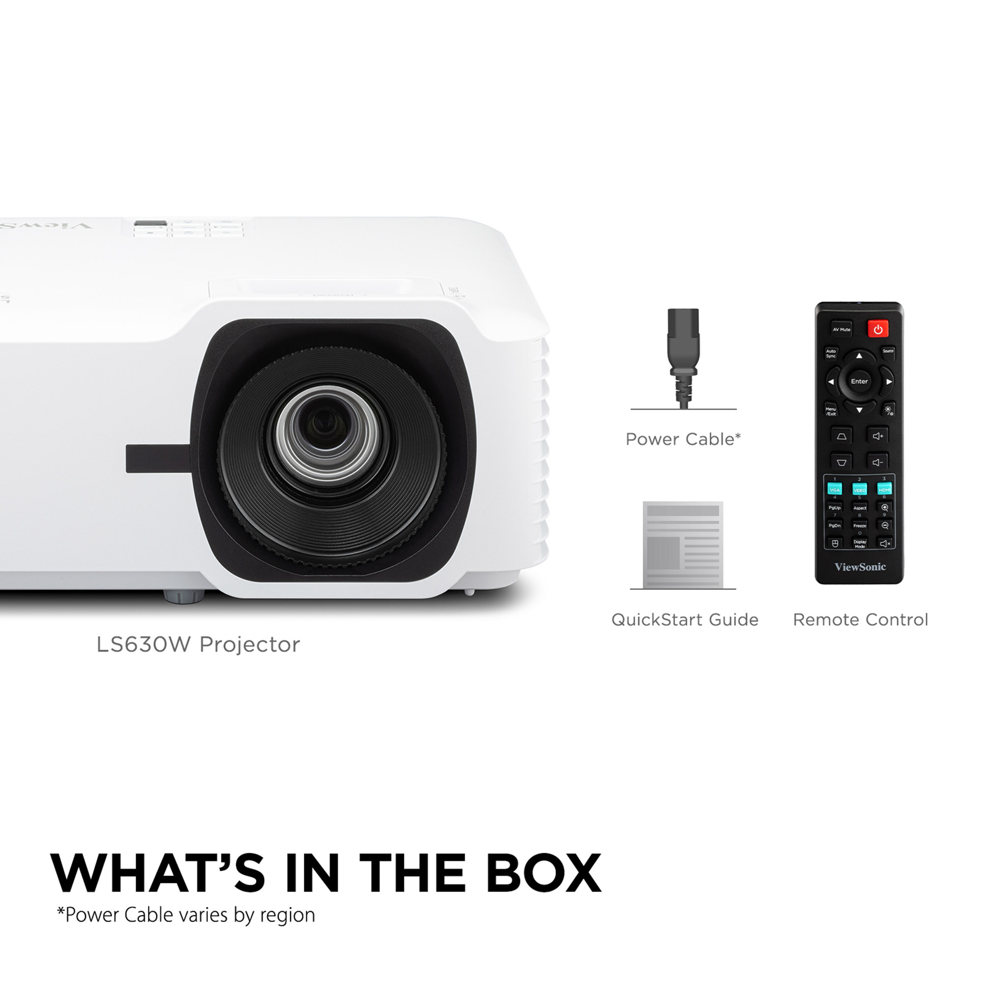 Proyector laser Viewsonic LS630W 4500 ANSI Lumens WXGA