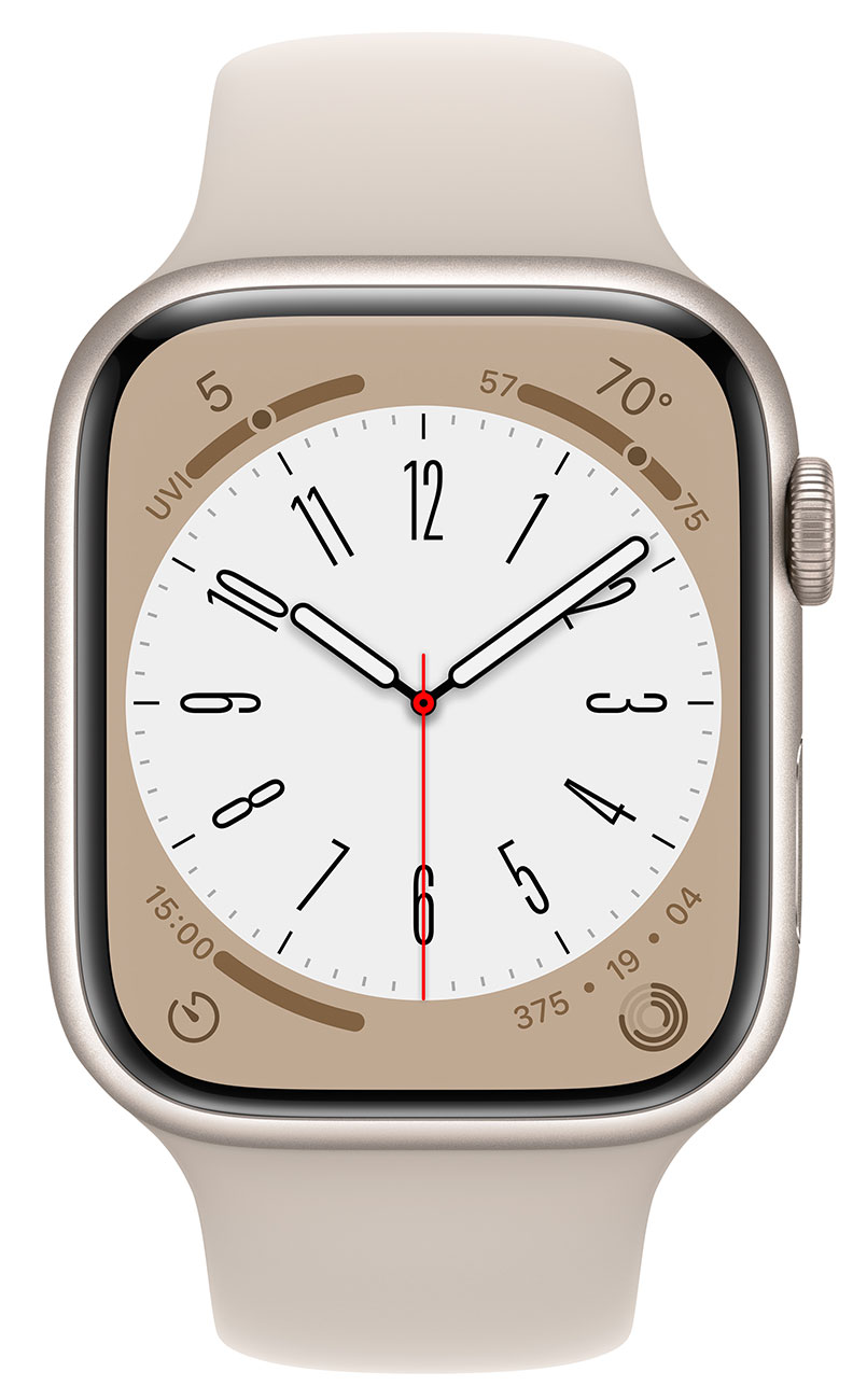 Apple Watch Series 8 (GPS) 45 mm Starlight Aluminum