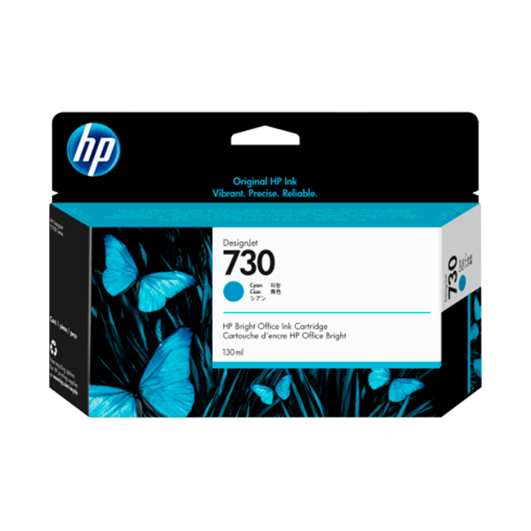 Cartucho de tinta HP 730 130 ml cian para DesignJet