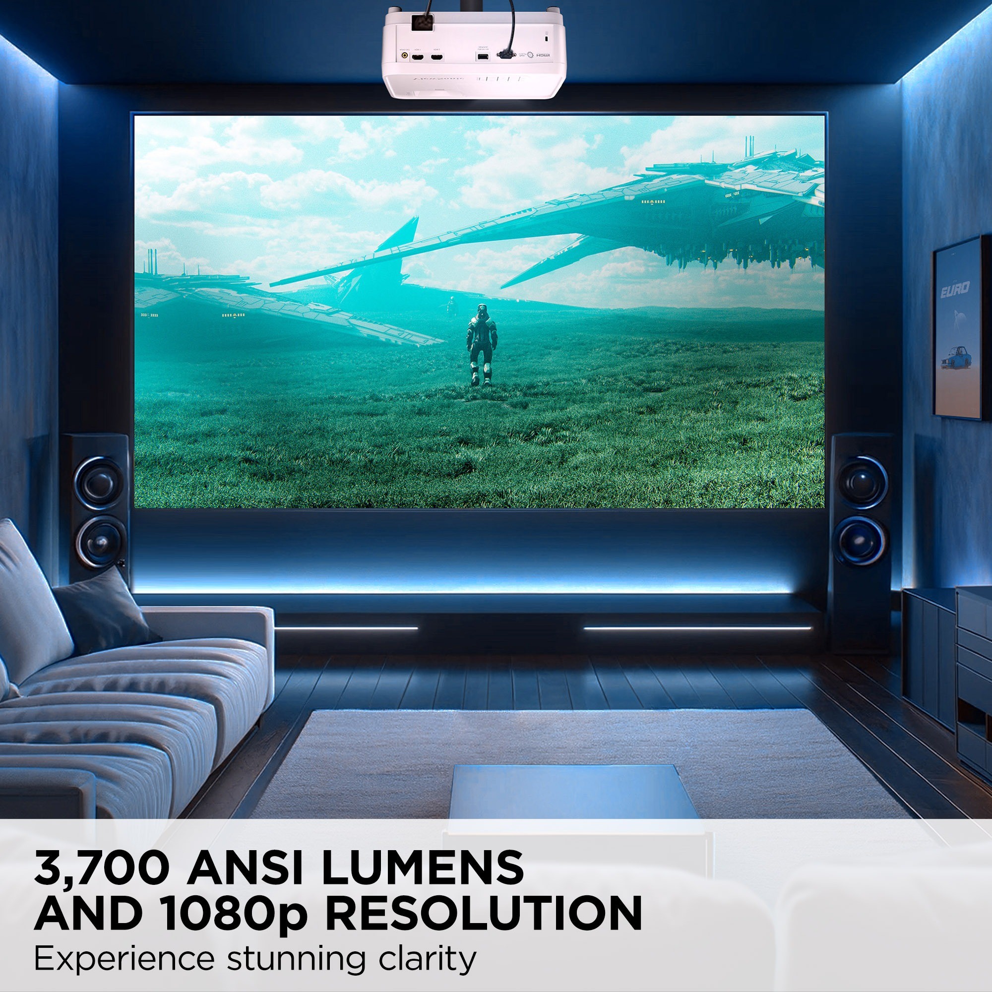 Proyector ViewSonic PX700HDH 1080p 3700 ANSI 120Hz Full HD