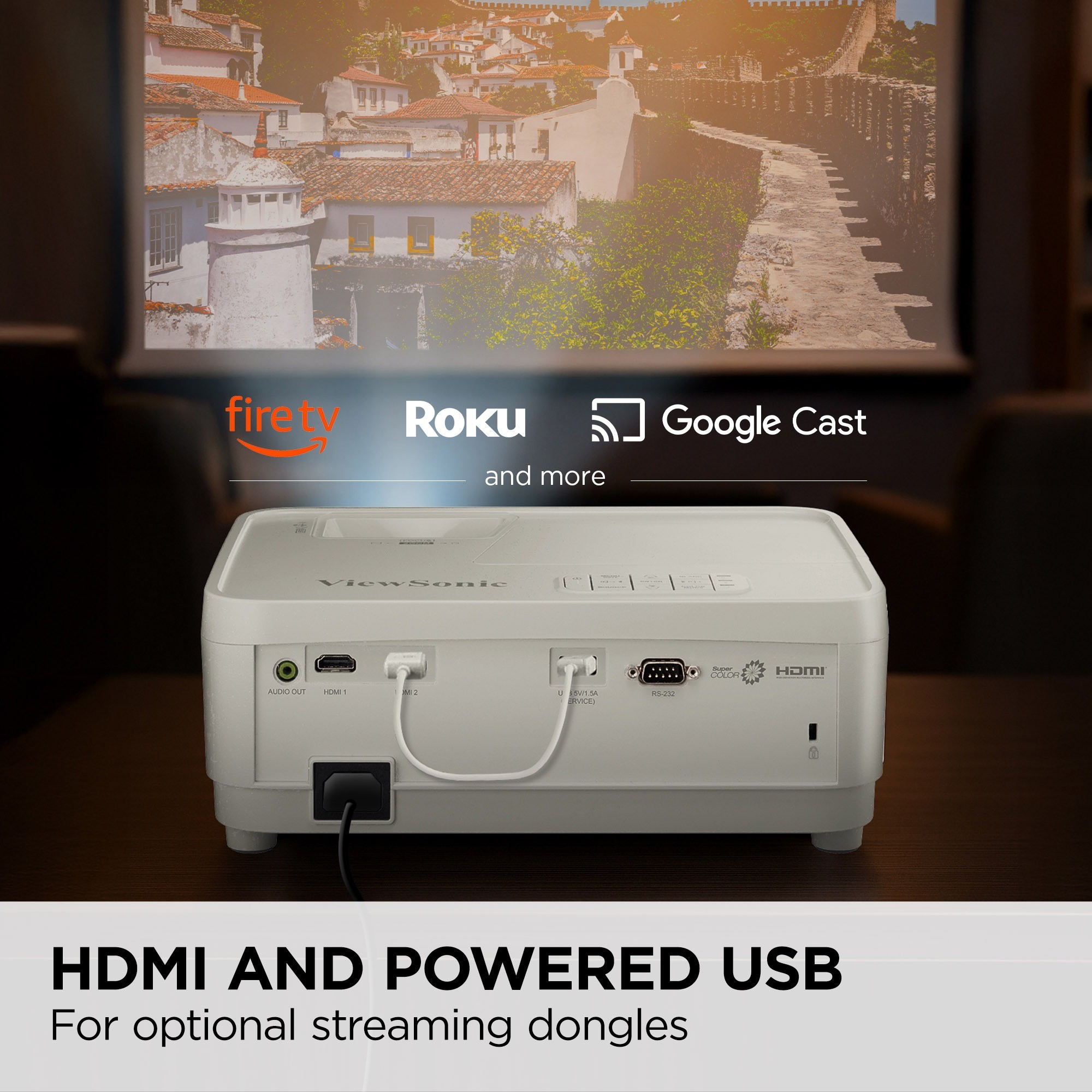 Proyector ViewSonic PX700HDH 1080p 3700 ANSI 120Hz Full HD