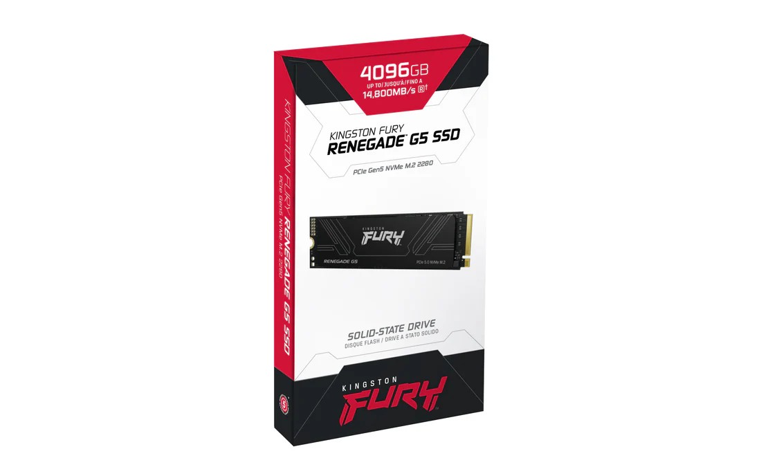 SSD Kingston Fury Renegade G5 2TB PCIe 5.0 NVMe