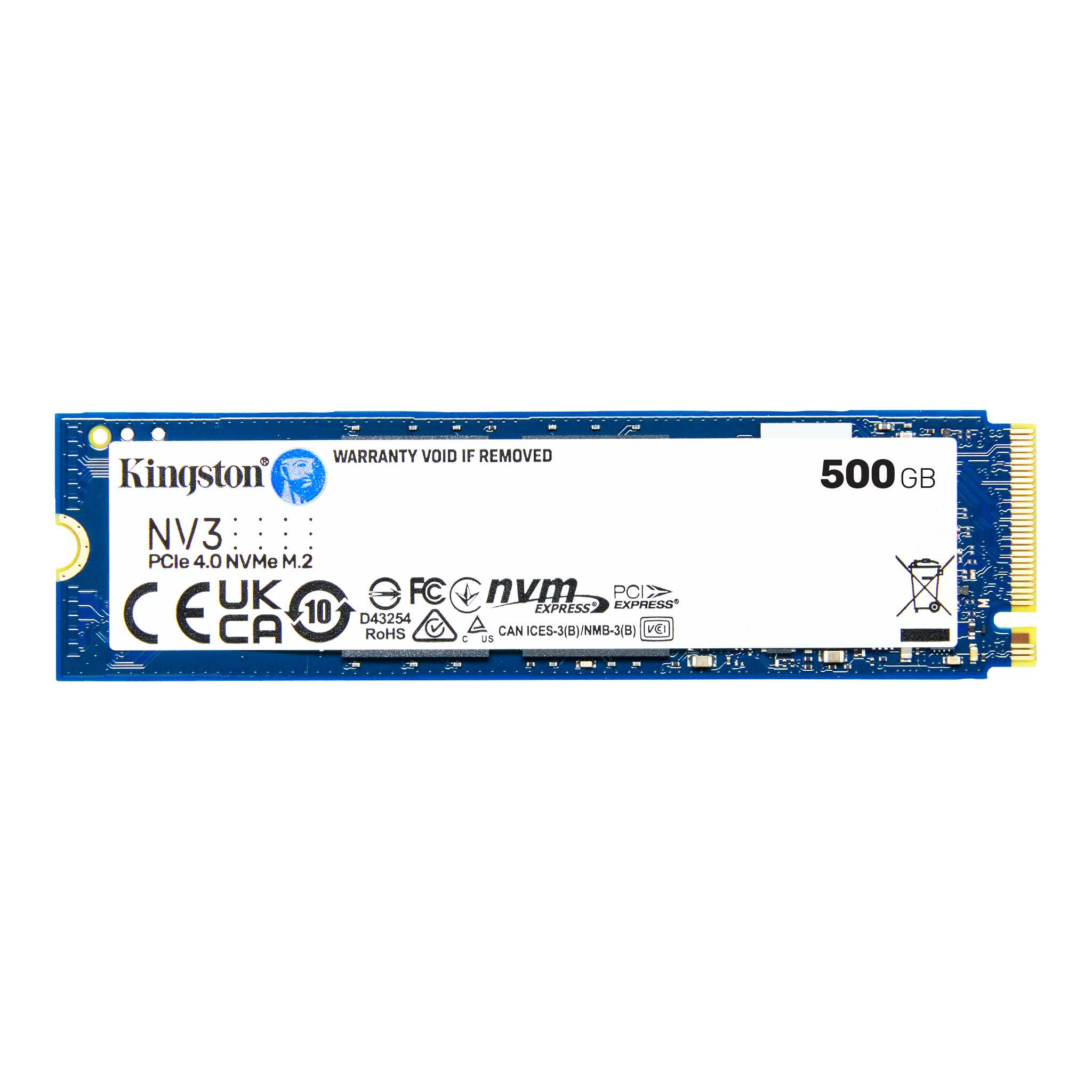 SSD Kingston NV3 500GB NVMe PCIe 4.0 M.2 2280