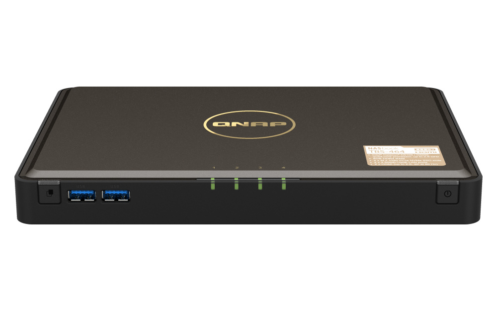 Servidor QNAP NAS TBS-464-8G 4 Drive NASbook Intel ssd