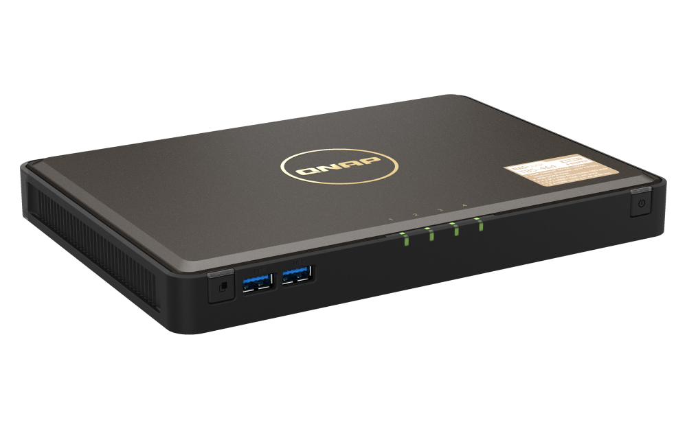 Servidor QNAP NAS TBS-464-8G 4 Drive NASbook Intel ssd