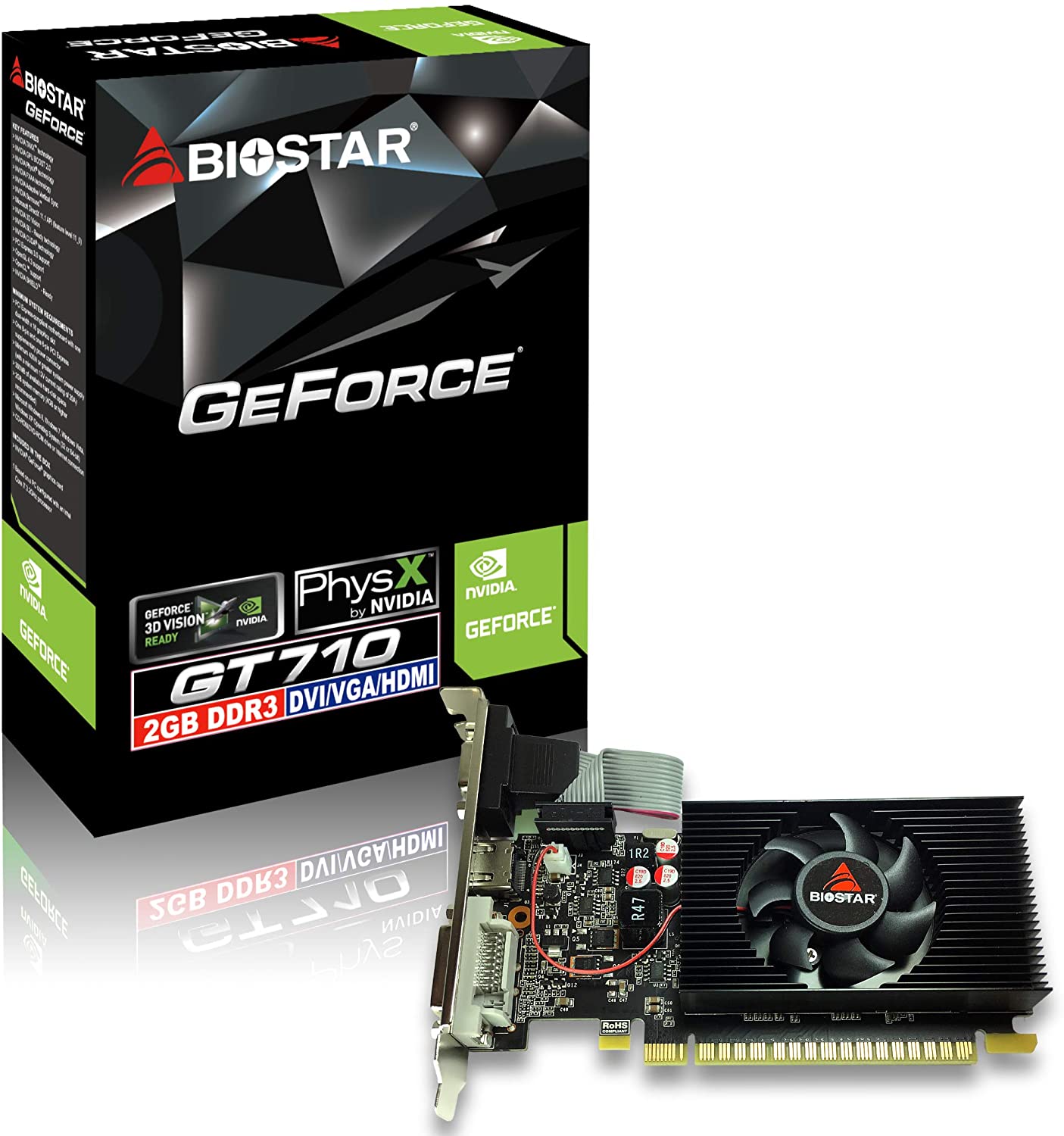 Tarjeta Grafica VGA DDR3 Biostar GeForce GT-710 2G