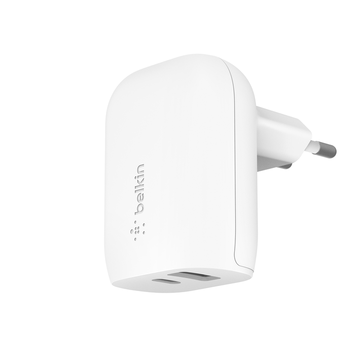 Cargador de pared doble con PPS de 37 W Belkin USB USB-C