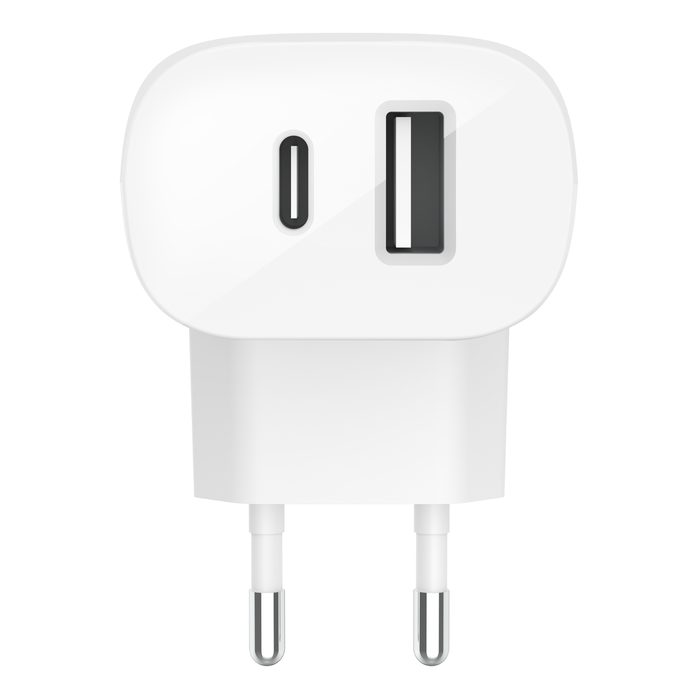 Cargador de pared doble con PPS de 37 W Belkin USB USB-C