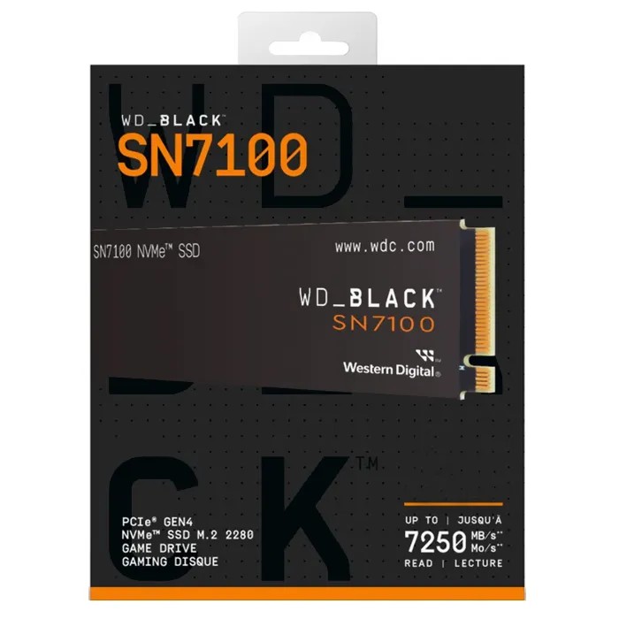 SSD NVMe PCIe Gen5 M.2 2280 2TB Western Digital Black SN7100