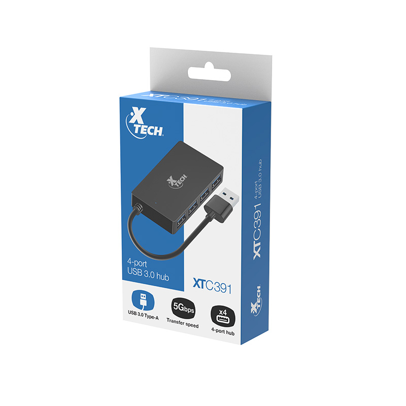 Hub de 7 puertos Xtech XTC-391 USB 3.0