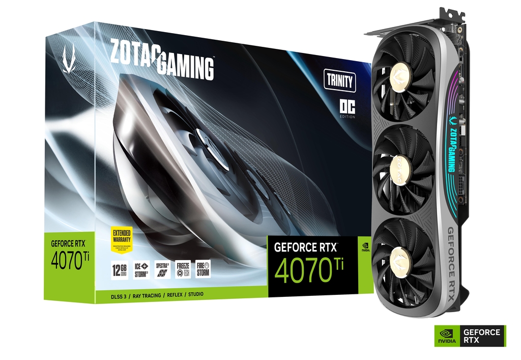 Tarjeta grafica ZOTAC GAMING GeForce RTX 4070 Ti Trinity OC