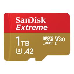 Tarjeta de memoria de 1TB SanDisk Extreme microSD adaptador