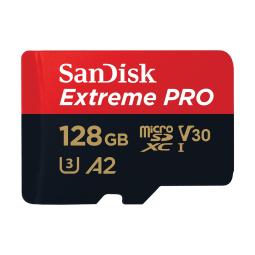 SanDisk Extreme Pro Tarjeta de memoria flash (adaptador microSDXC a SD Incluido) 128 GB
