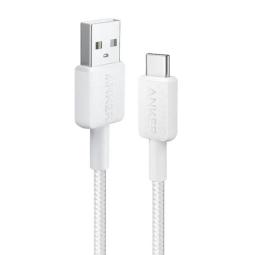 Cable USB-A a USB-C trenzado Anker 322 91cm blanco