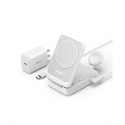 Cargador inalambrico 3 en 1 Anker B2557321 15W apple Blanco