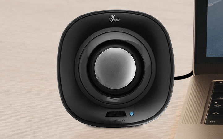 Parlantes Stereo 2.0 canales con USB Xtech XTS-115BK Negro