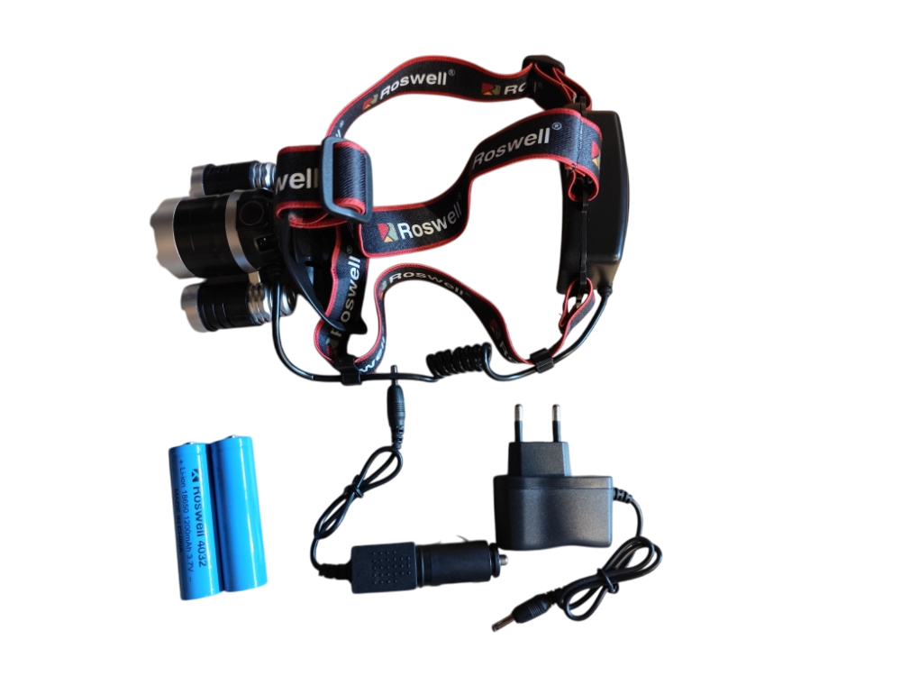 Linterna Triple De Gran Potencia Recargable Para Cabeza 3xt6