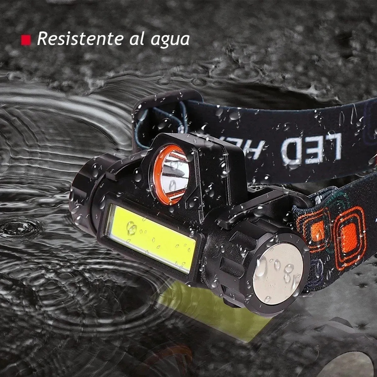 Linterna Led Recargable Para Bicicleta Y Cabeza Yt-872-1