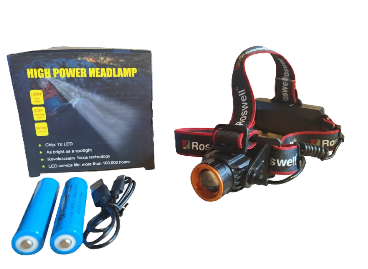 Linterna De Cabeza Recargable De Gran Potencia 1800lm