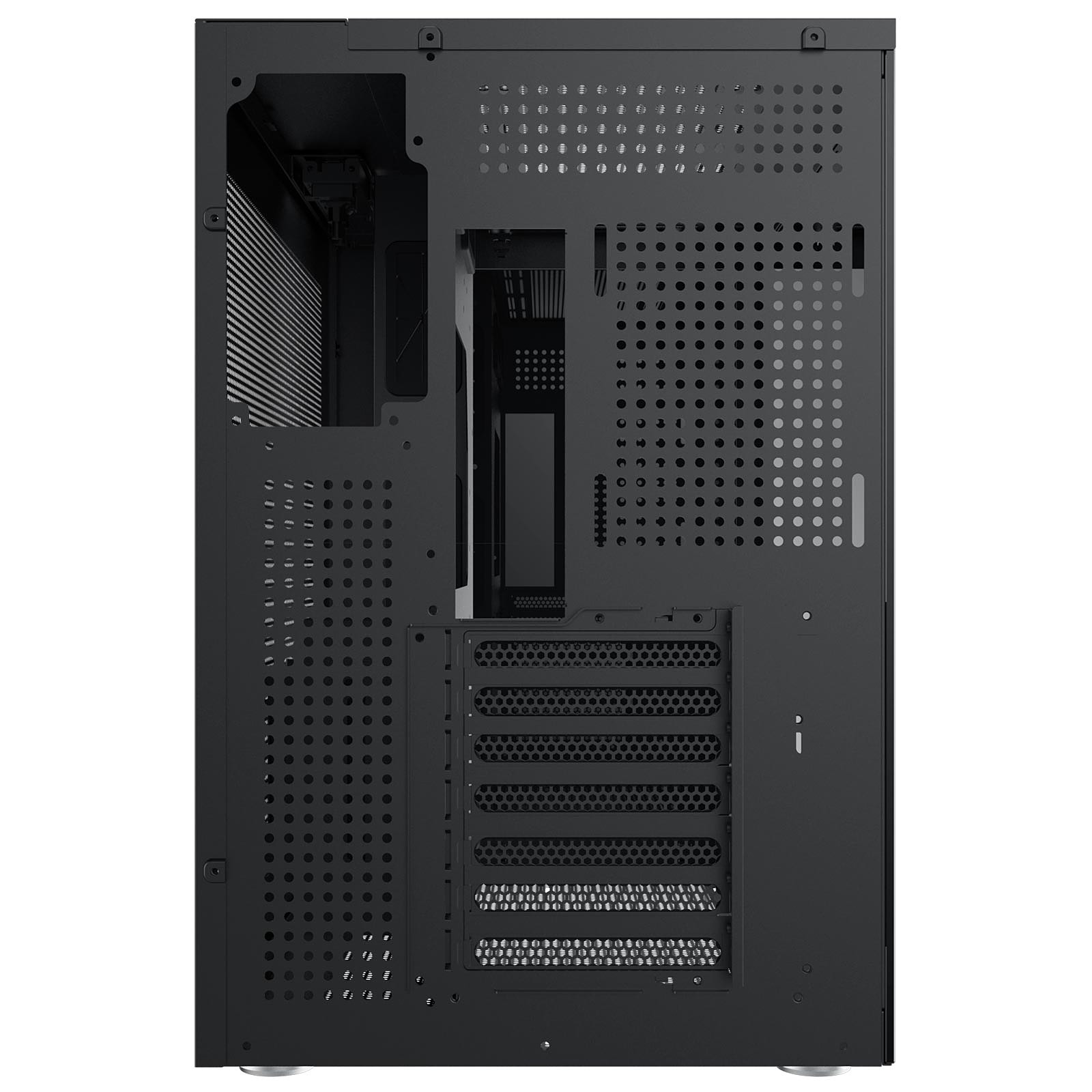 GABINETE AQUARIUS PRO BLACK ATX CON TIPO-C