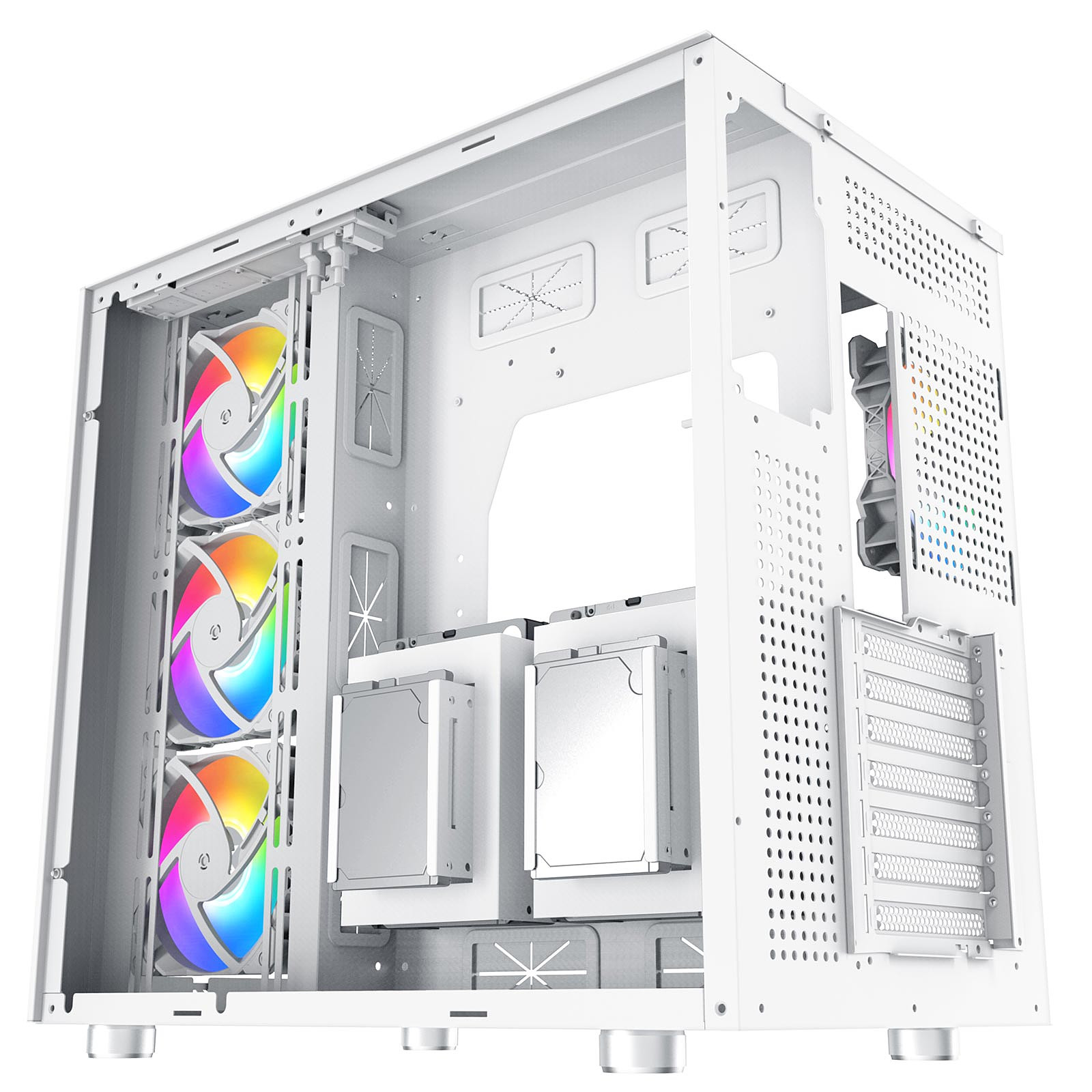 GABINETE AQUARIUS PRO ARCTIC WHITE CON USB-C