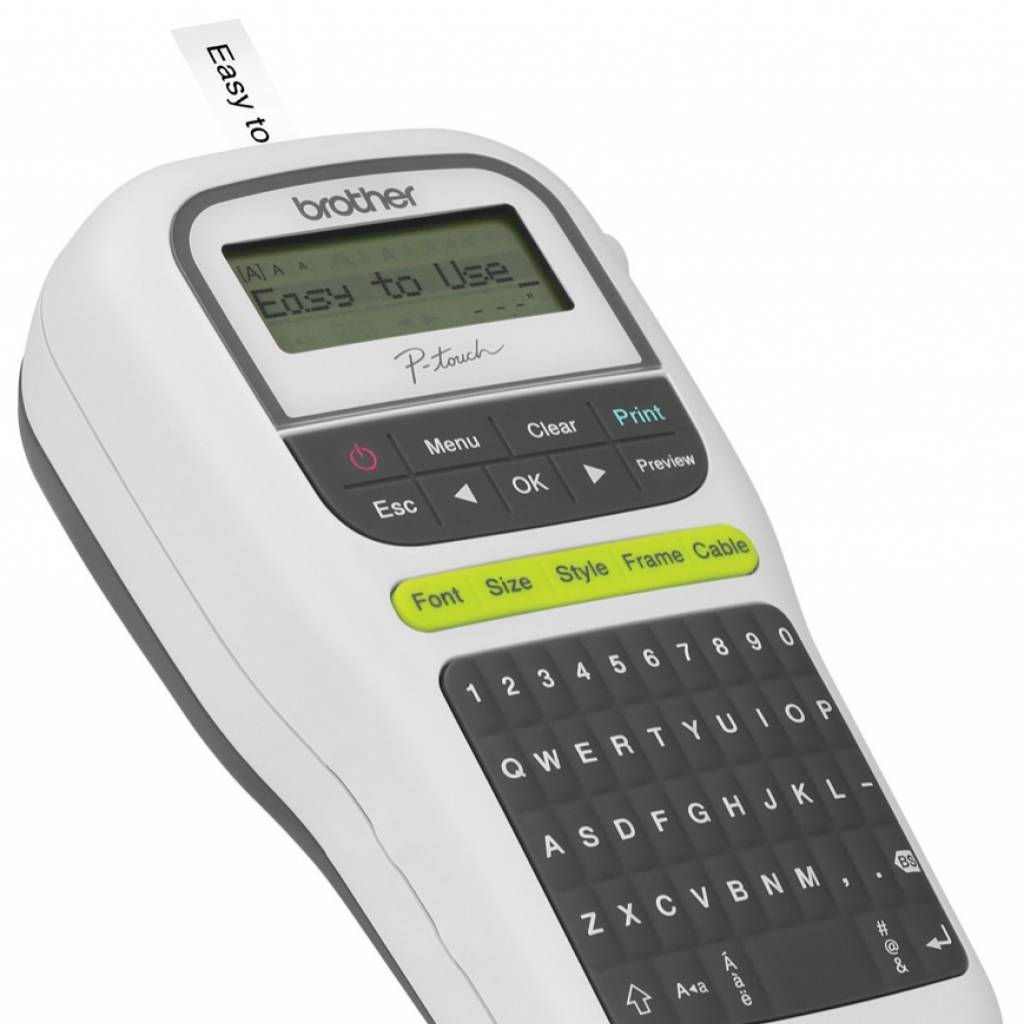 Rotuladora de Etiquetas Portátil Brother PT-H110 Blanco