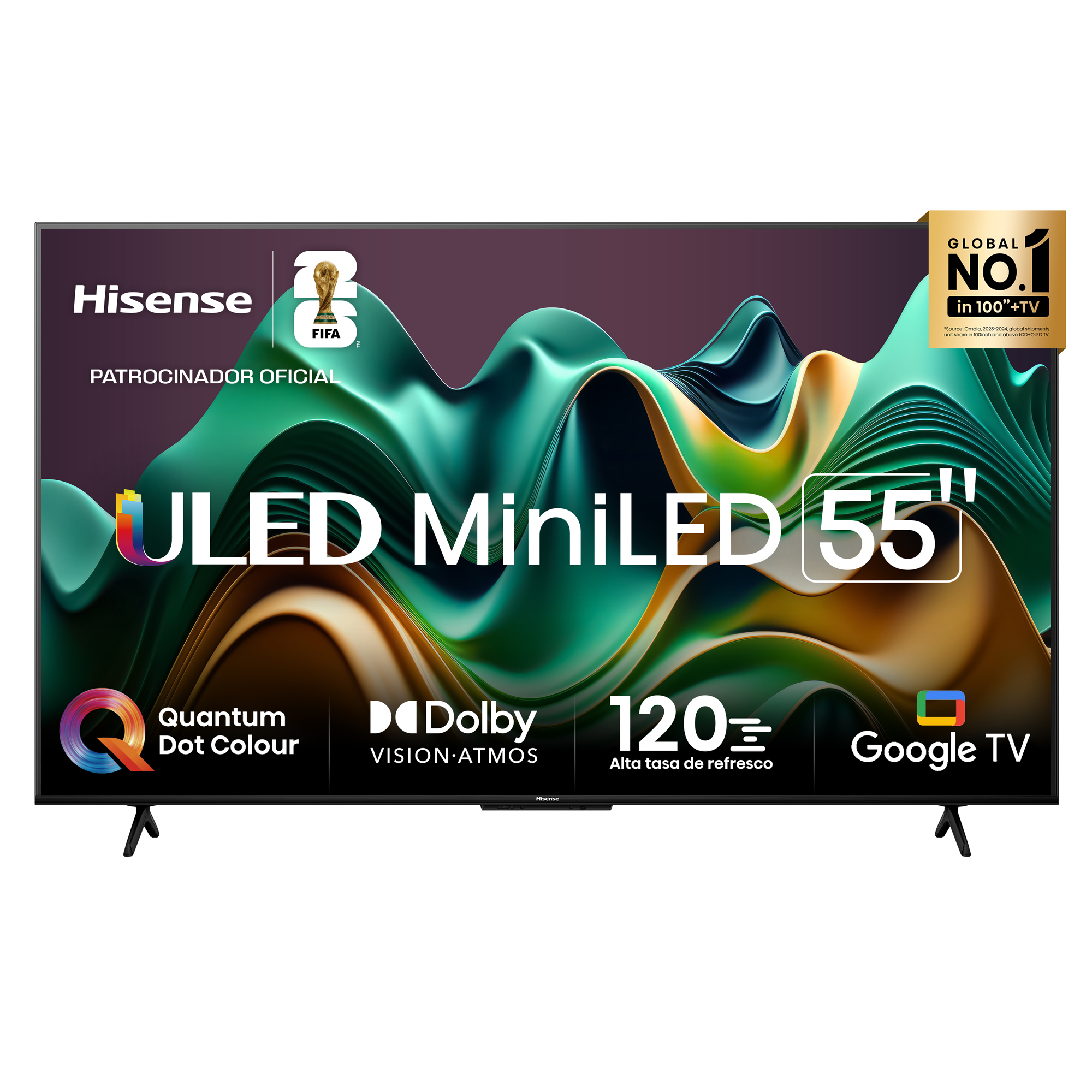 TELEVISOR HISENSE SMART TV MINI-LED UHD 4K 55 Google