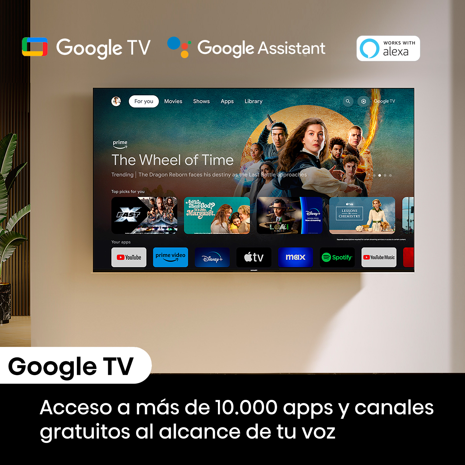 TELEVISOR HISENSE SMART TV MINI-LED UHD 4K 55 Google