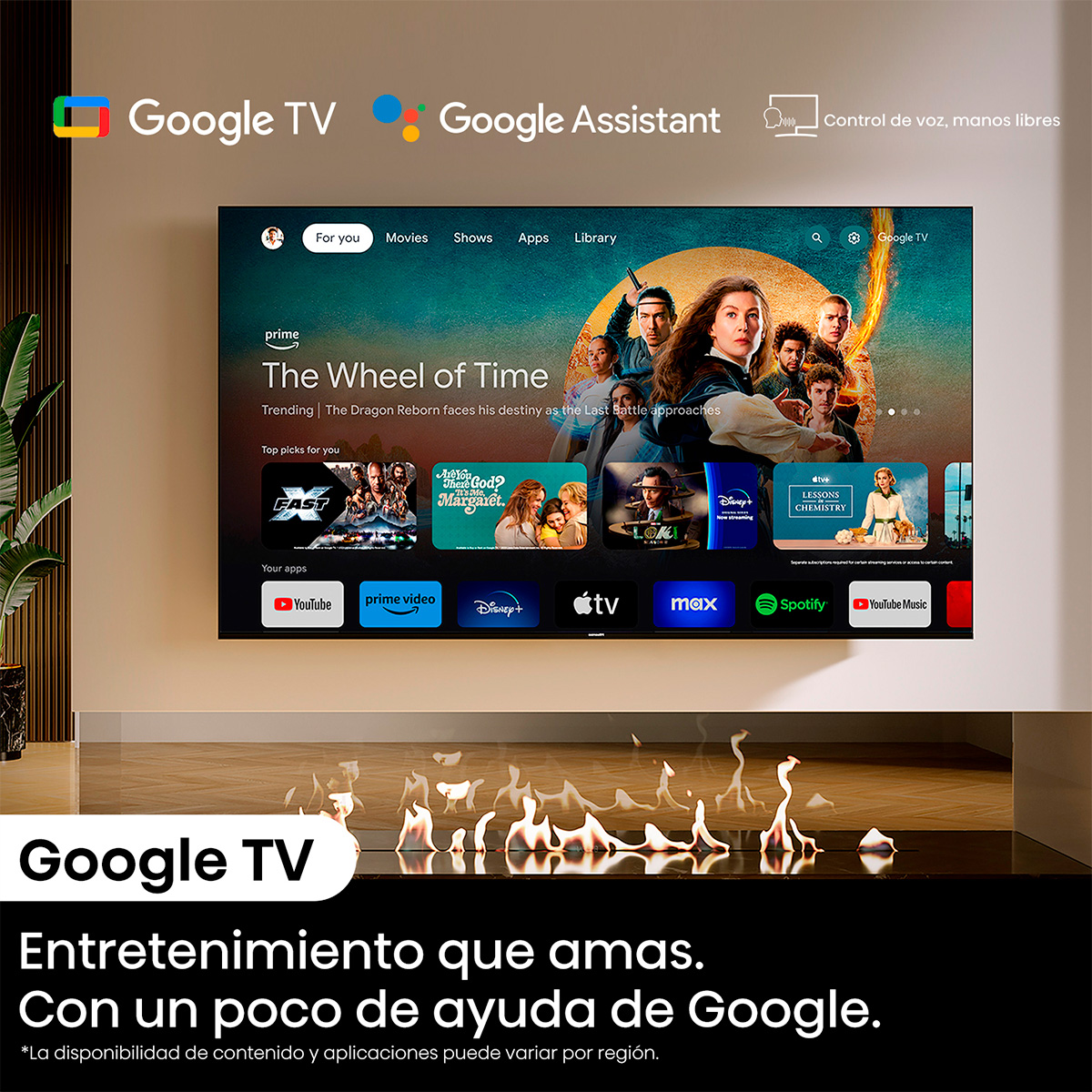 TELEVISOR HISENSE SMART TV QLED UHD 4K 65 Google TV