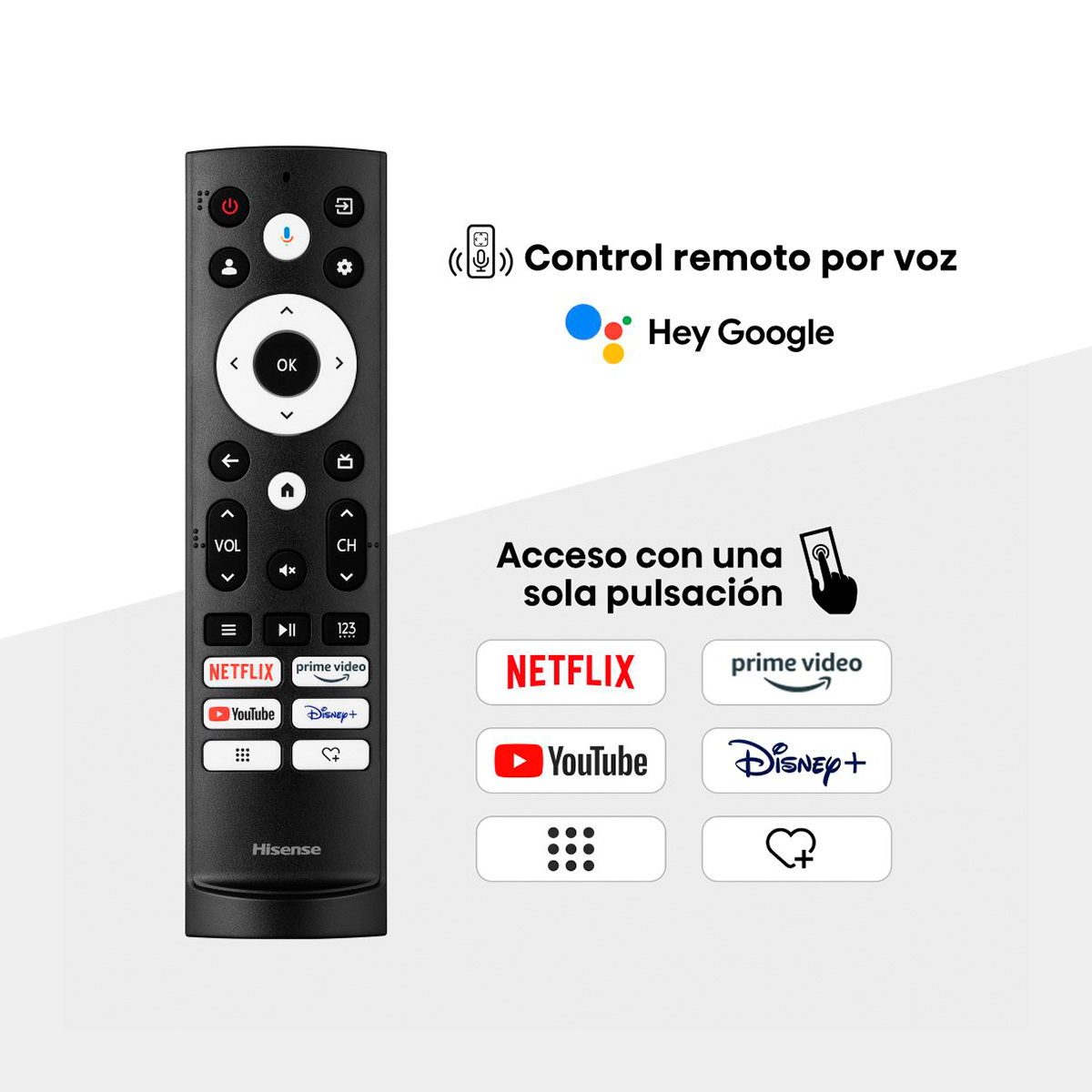 TELEVISOR HISENSE SMART TV QLED UHD 4K 65 Google TV