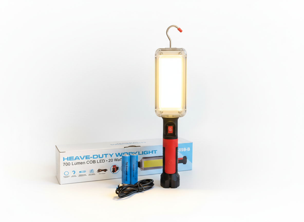 Linterna COB LED 20W Recargable Magnetica USB-C 700Lm