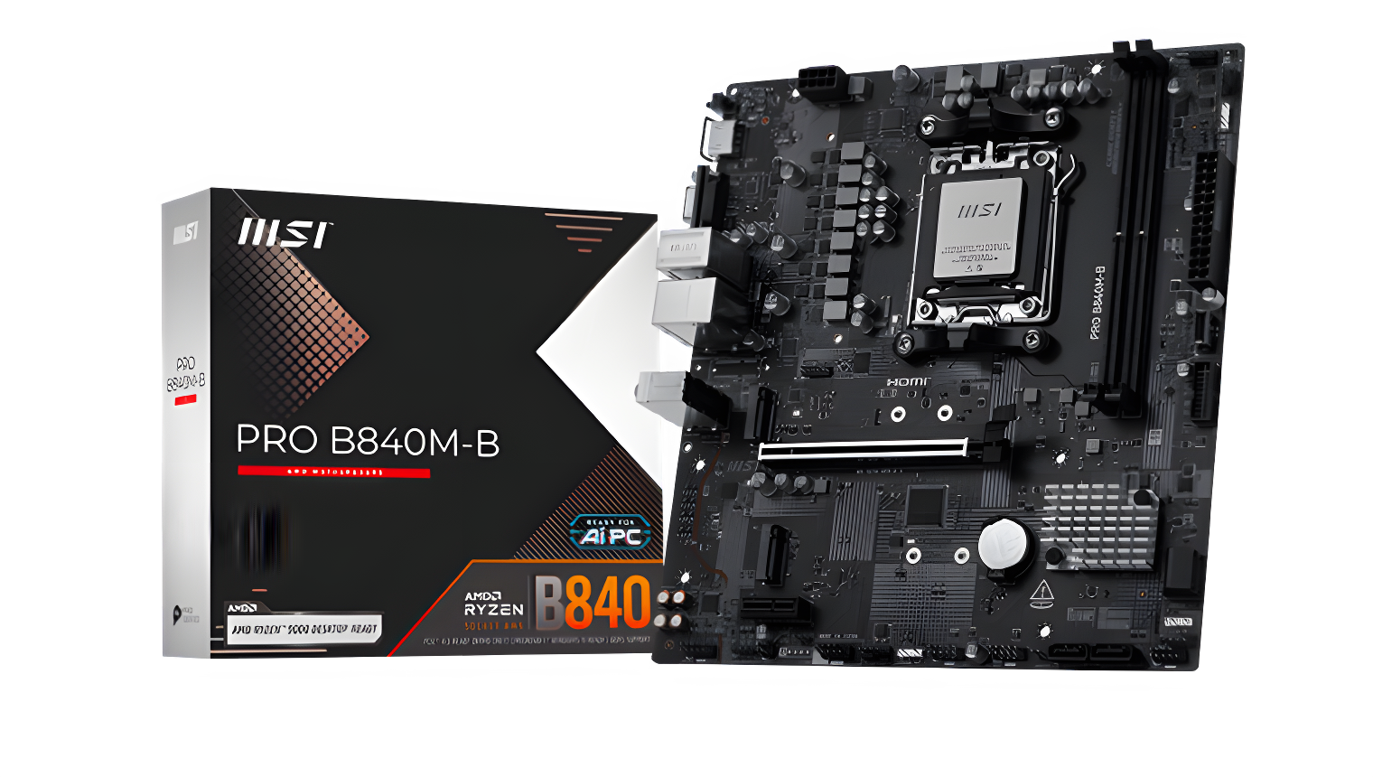 MOTHERBOARD MSI PRO B840M-B AM5 DDR5 mATX