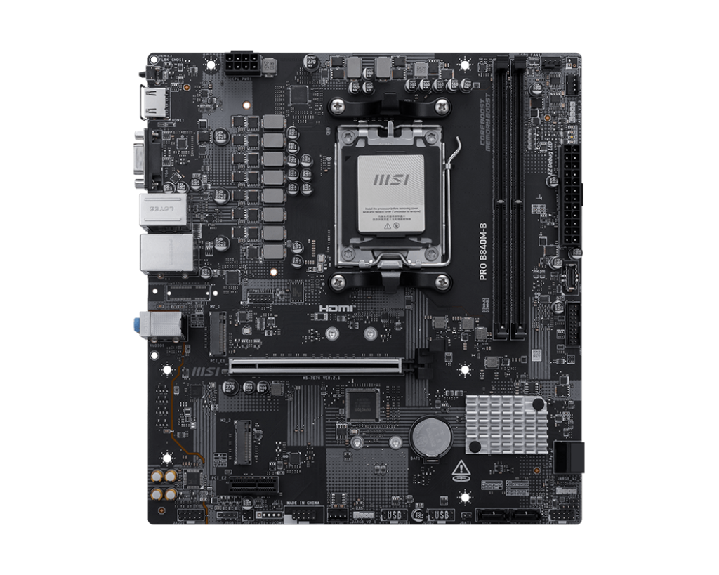 MOTHERBOARD MSI PRO B840M-B AM5 DDR5 mATX