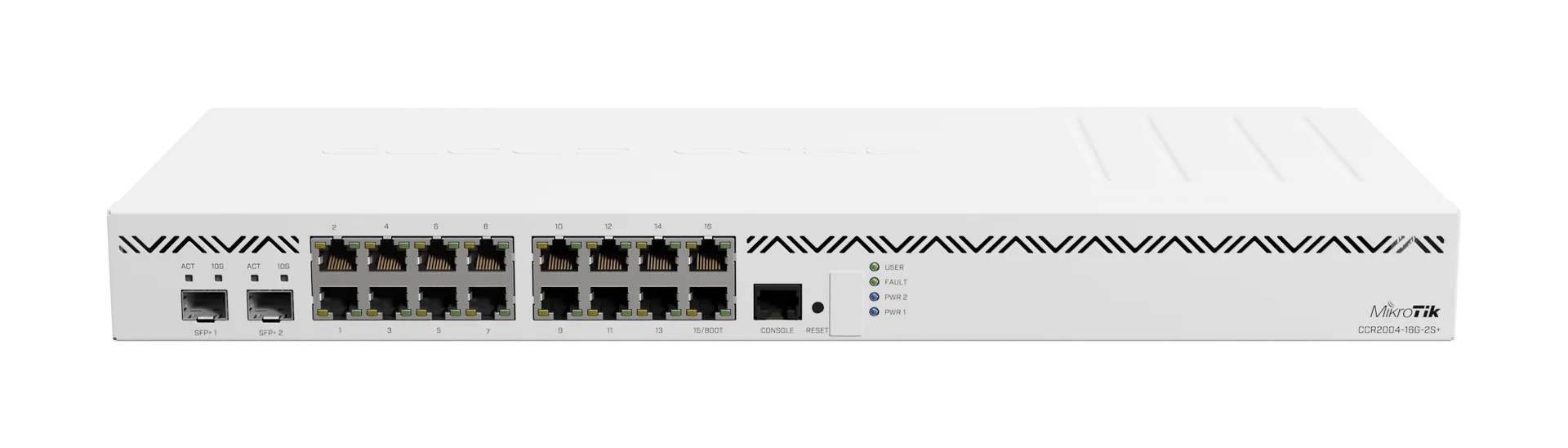 Router MikroTik CCR2004-16G-2S+ 16GE y 2 SFP+ 10G