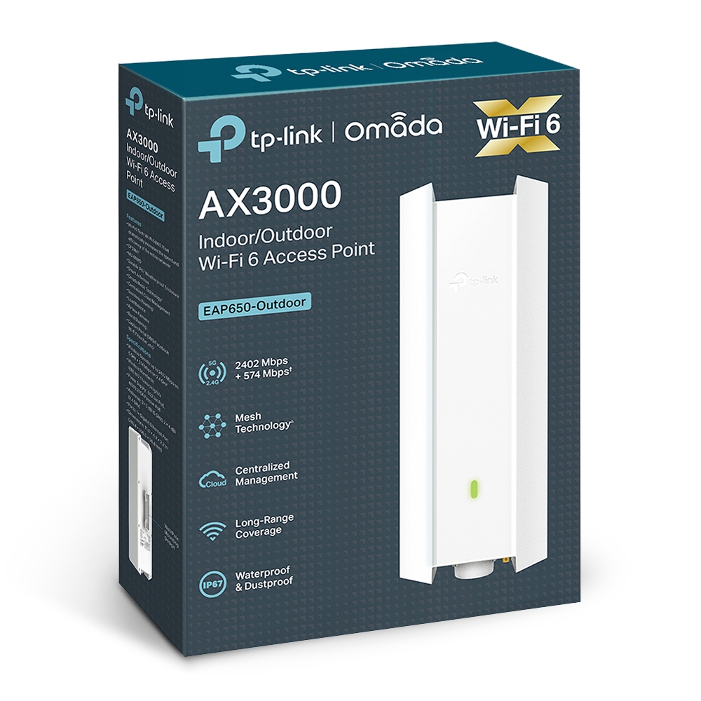 Access Point Tp-link Eap650 Outdoor Ax3000 Wifi 6 Omada Mesh