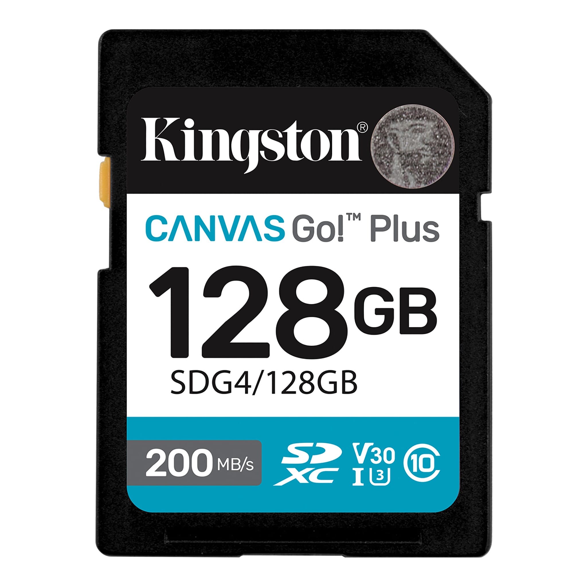 Tarjeta SD Kingston Canvas Go Plus 128GB U3 V30 200MB/s