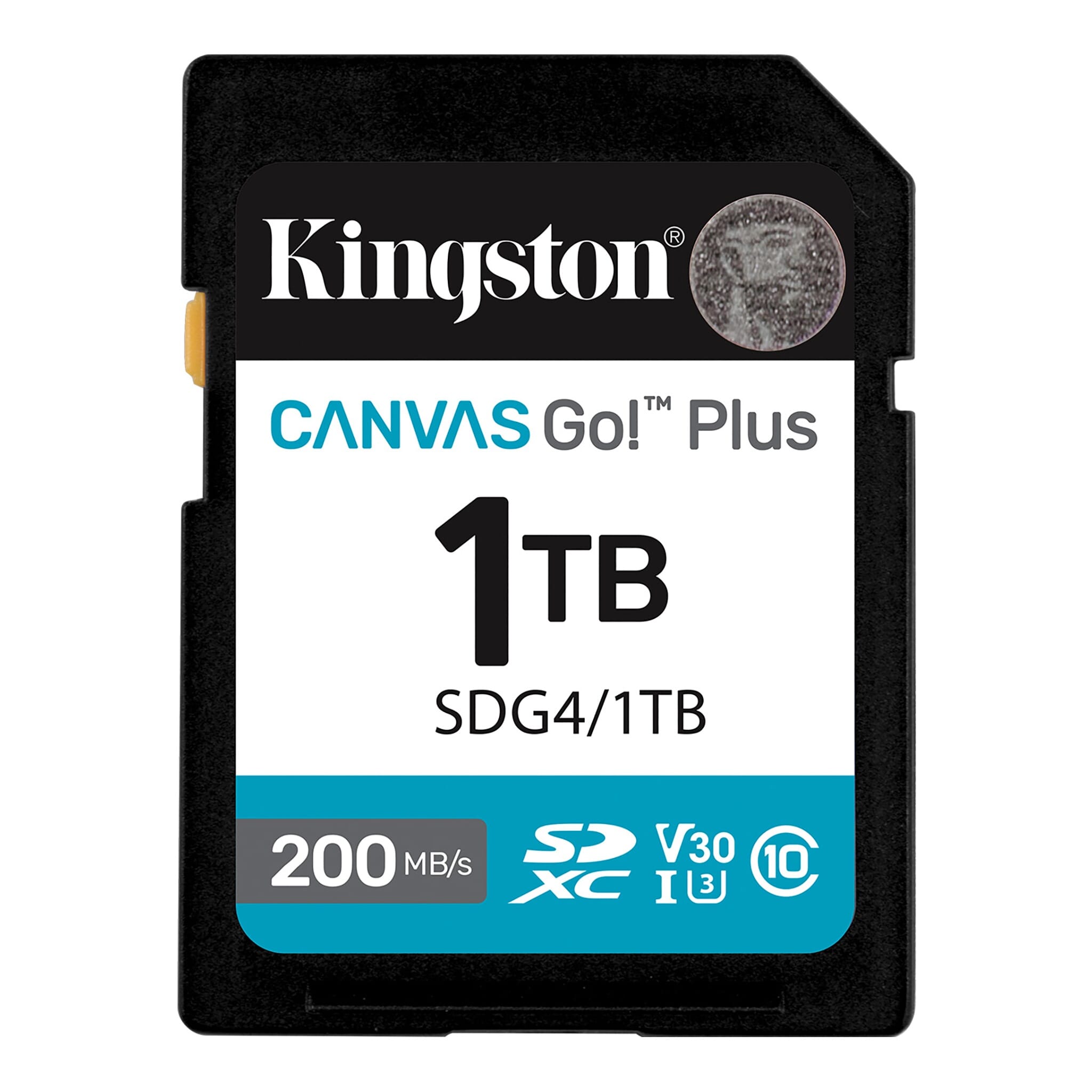 Tarjeta SD Kingston Canvas Go Plus 1TB U3 V30 200MB/s
