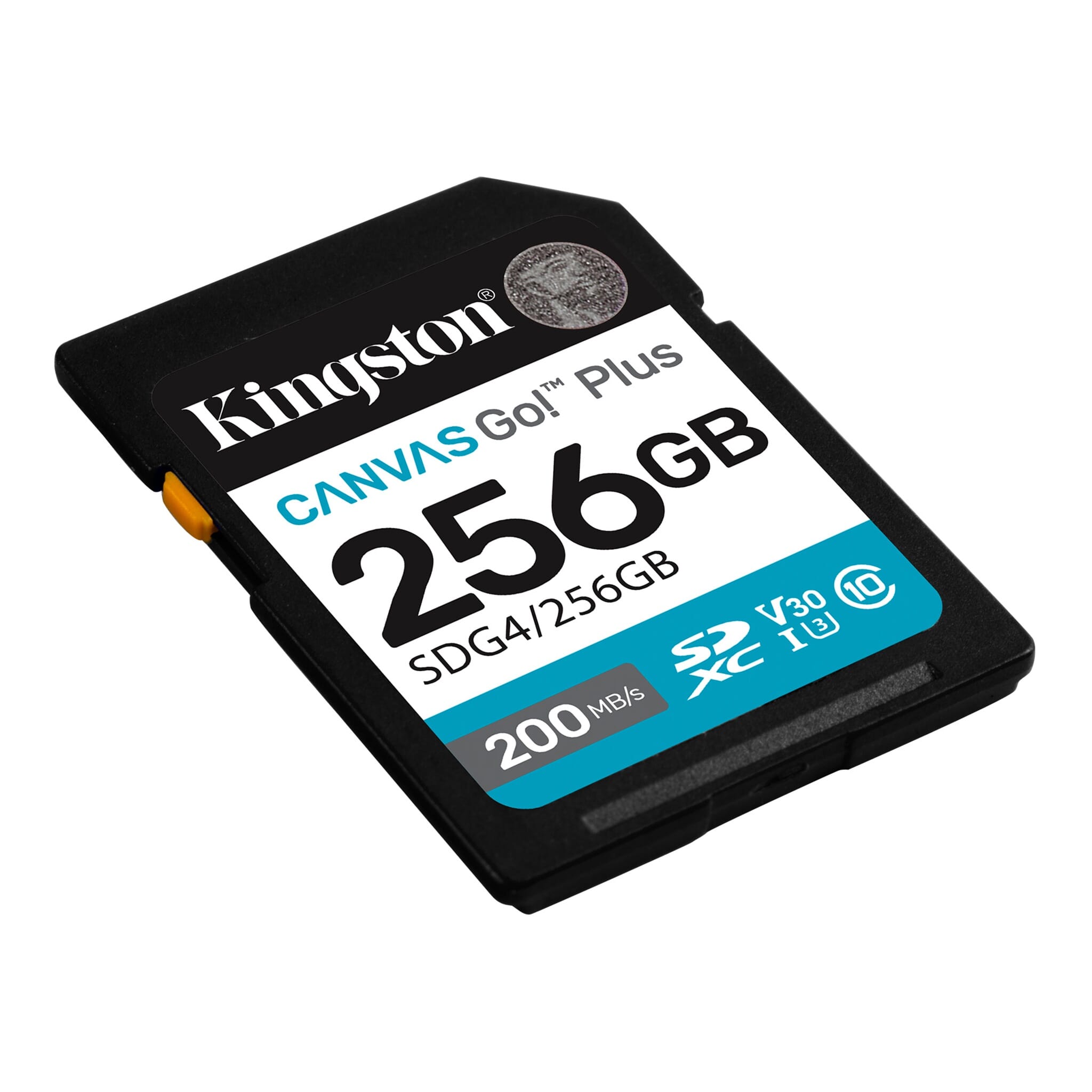 Tarjeta SD Kingston Canvas Go Plus 256GB U3 V30 200MB/s