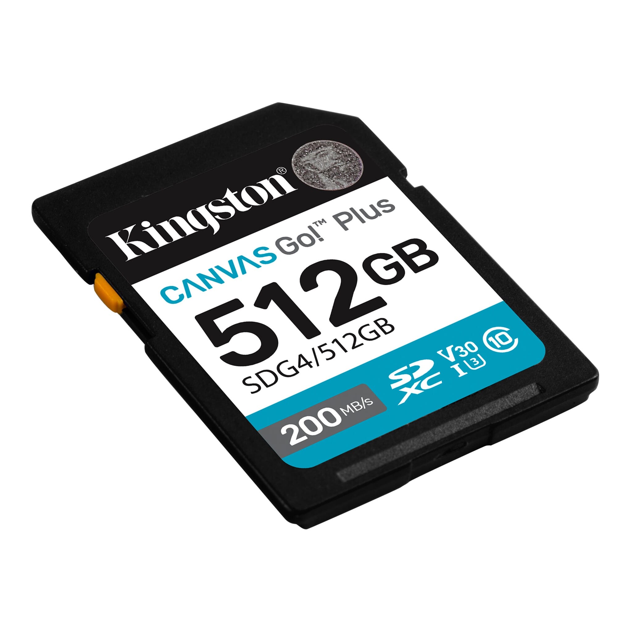 Tarjeta SD Kingston Canvas Go Plus 512GB U3 V30 200MB/s
